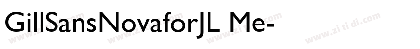 GillSansNovaforJL Me字体转换